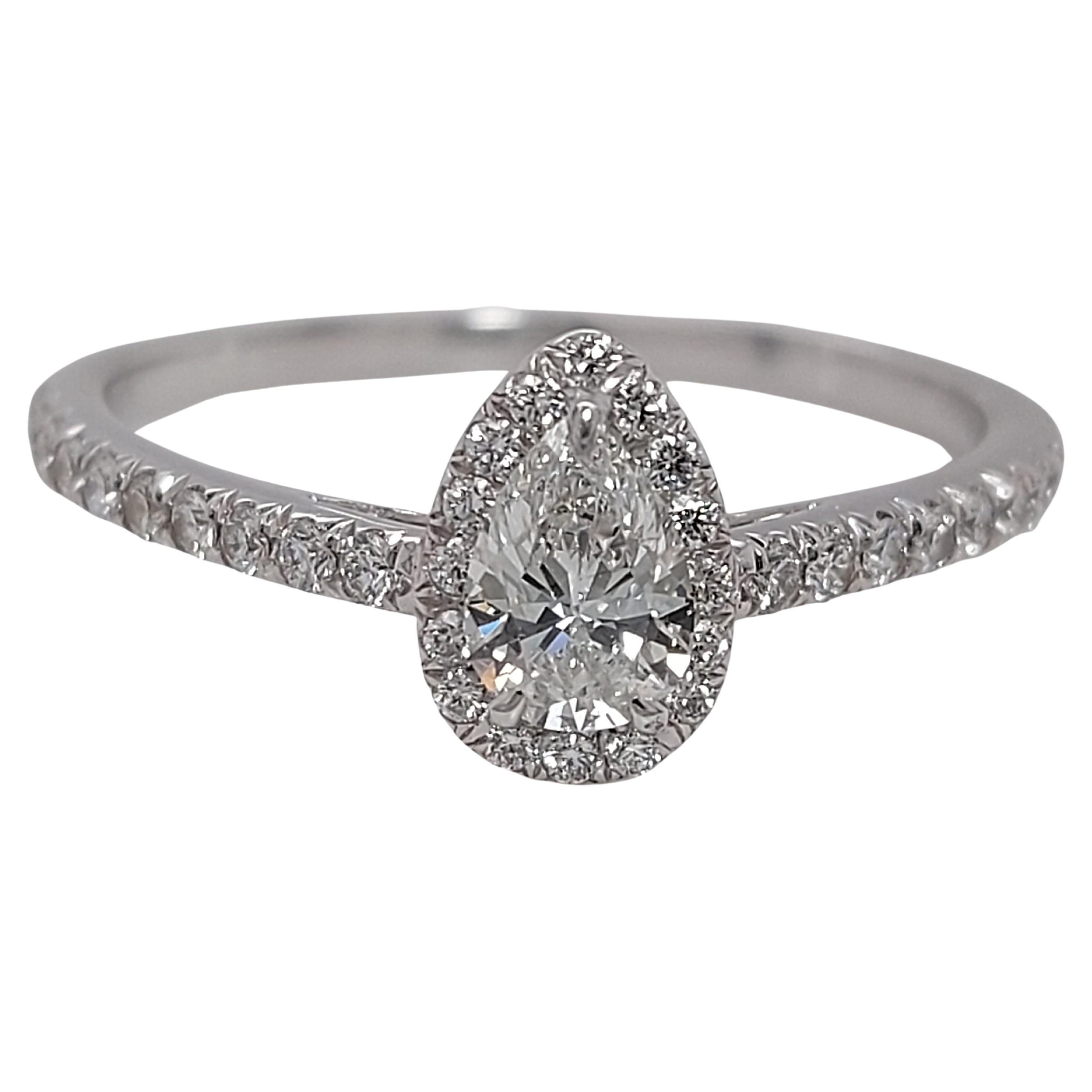 Pear Shaped Diamond Slice Queens Ring at 1stDibs