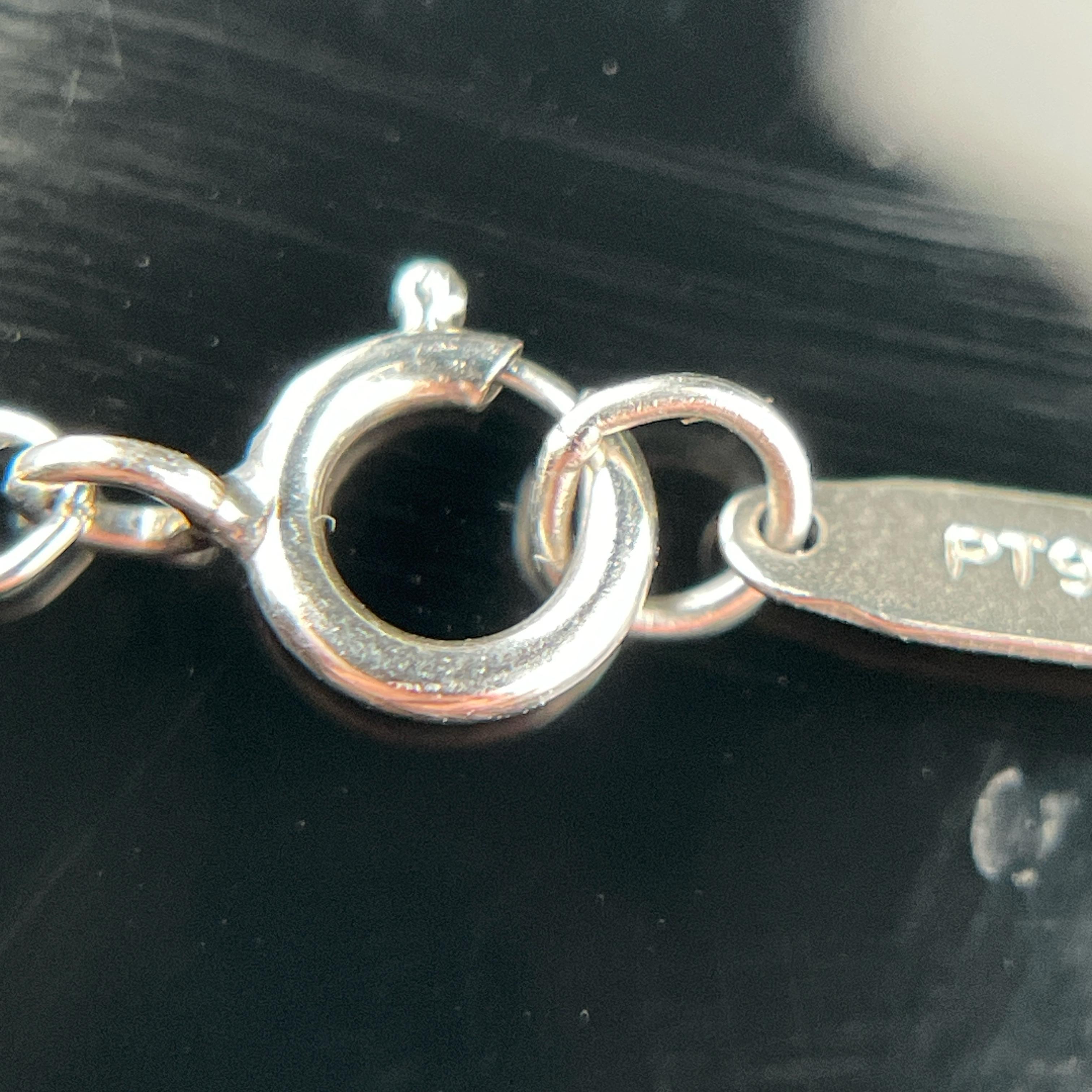 TIFFANY & CO. Platinum Pink Sapphire and Diamond Heart Pendant en vente 3