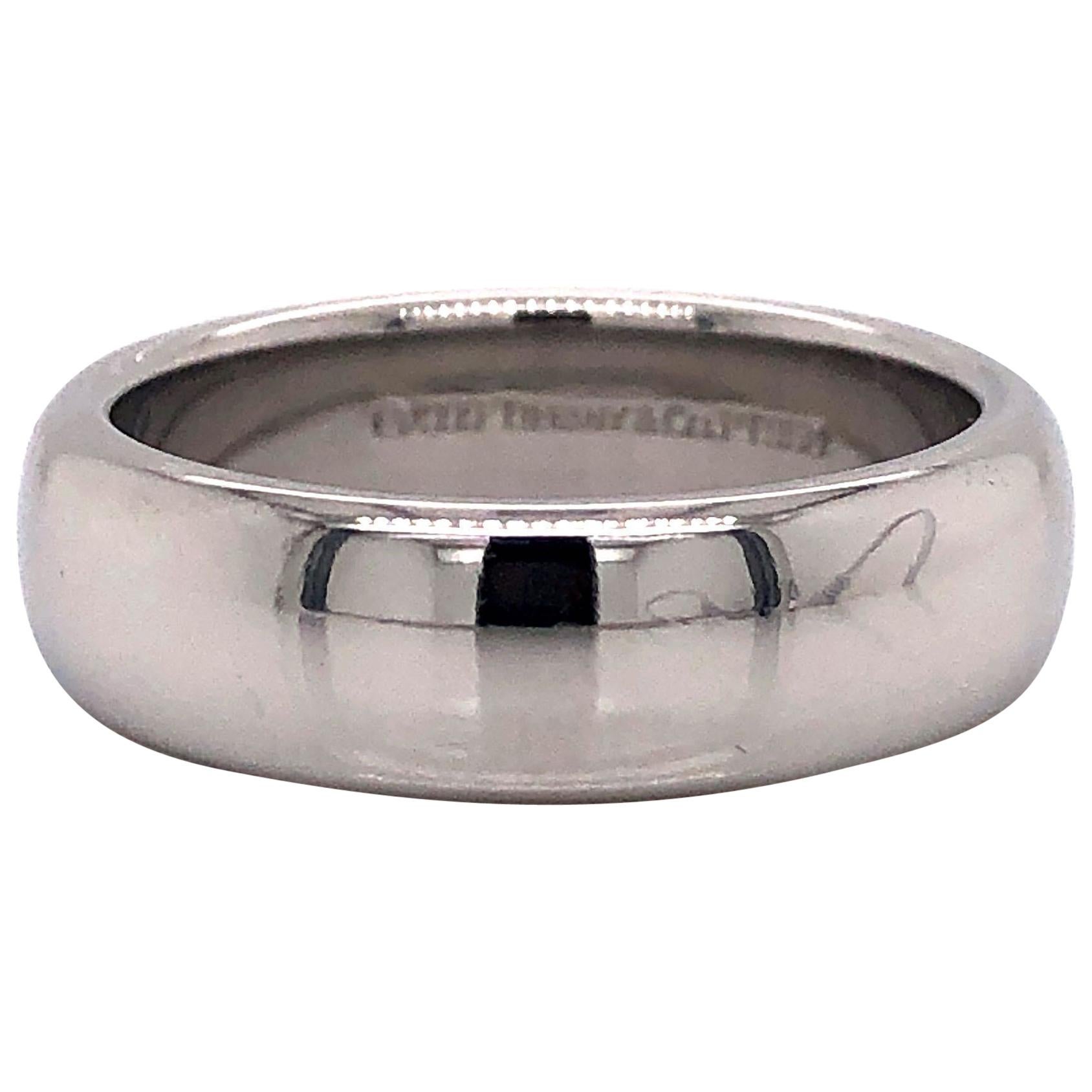 Tiffany & Co. Platinum Polished Wedding Band Ring