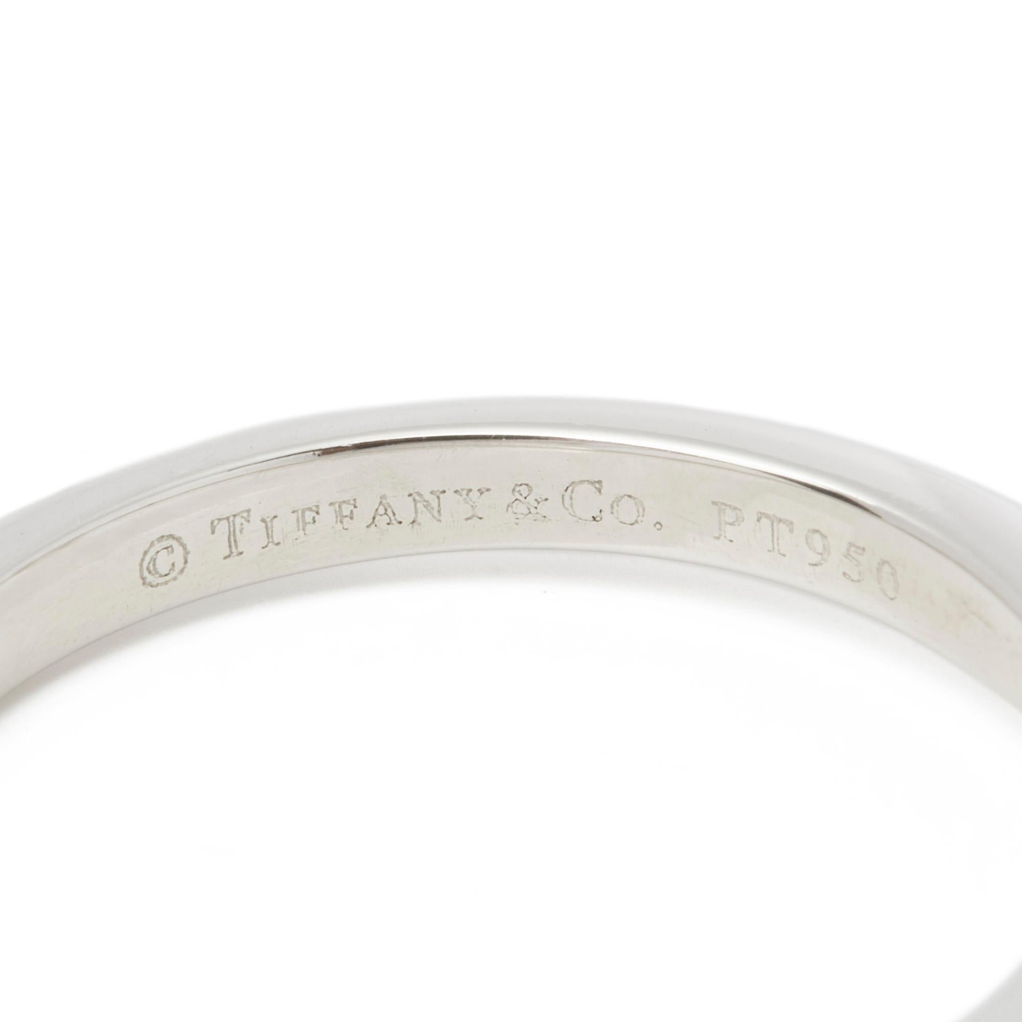 Women's Tiffany & Co. Platinum Princess Cut Diamond Solitaire Ring