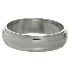 Tiffany & Co. Platinum Ridged Wedding Band