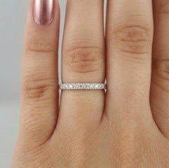 Tiffany & Co. Platinum Round Brilliant Cut Diamond Novo Wedding Band