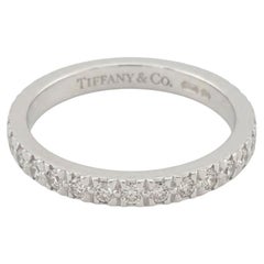 Tiffany & Co. Platinum Round Brilliant Cut Diamond Novo Wedding Band