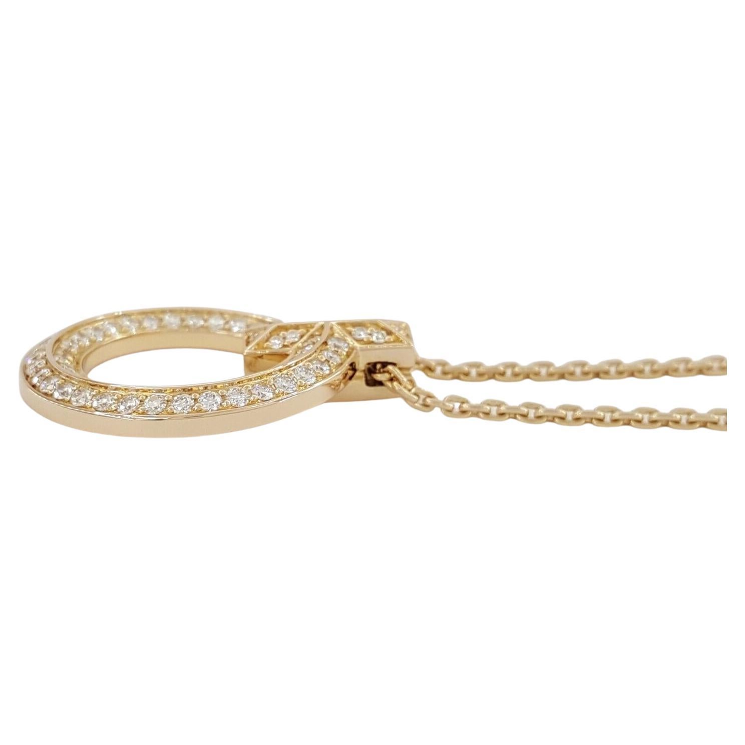 Tiffany & Co. Platin-Halskette mit rundem Diamant-Anhänger im Brillantschliff im Zustand „Hervorragend“ in Chicago, IL