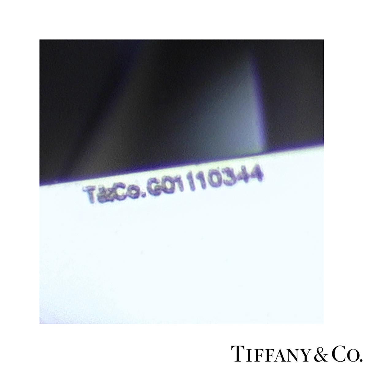 Round Cut Tiffany & Co. Platinum Round Brilliant Cut Diamond Setting Ring 0.56ct H/VVS1