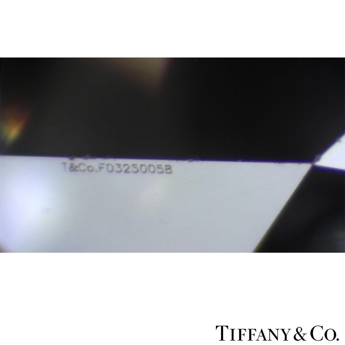 Tiffany & Co. Platinring mit rundem Diamanten im Brillantschliff 1,18 Karat D/VS1 XXX Damen im Angebot