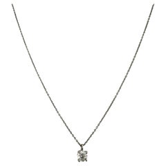 Tiffany & Co. Collana in platino con diamanti tondi e brillanti da 0,42 ct.