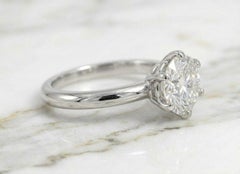 Tiffany & Co. Platinum Round Brilliant Diamond Engagement Ring 2.30 CT