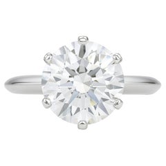 Tiffany & Co. Platinum Round Brilliant Diamond Engagement Ring