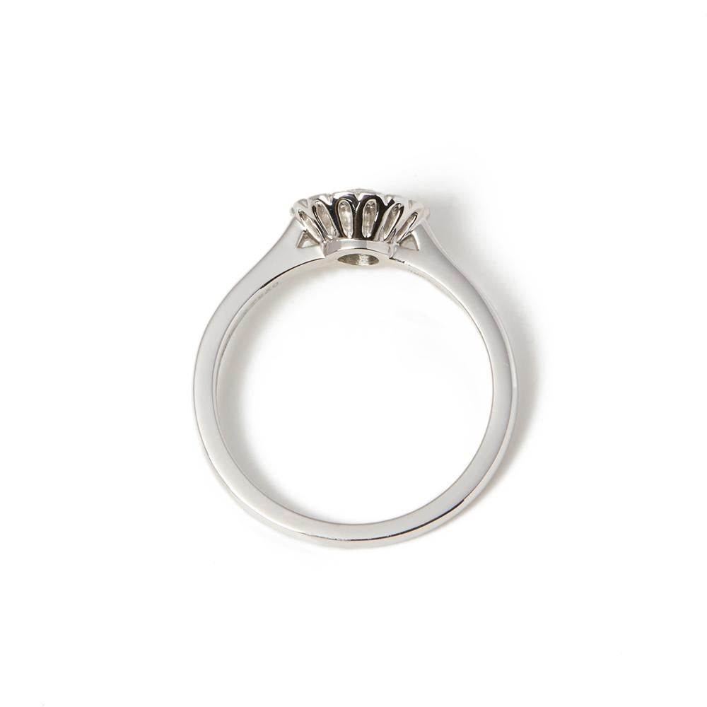 Modern Tiffany & Co. Platinum Round Cut Diamond Flower Enchant Ring