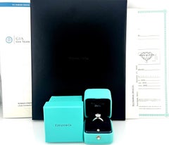 Tiffany & Co Platinum Round Diamond Engagement Ring 2.29 cts I VS1