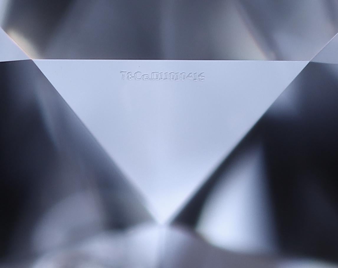 Tiffany & Co Platinum Round Diamond Engagement Ring .88ct G VVS2 5