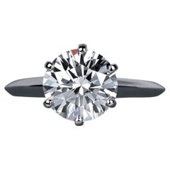 Tiffany & Co. Platinum Round Diamond Engagement Ring