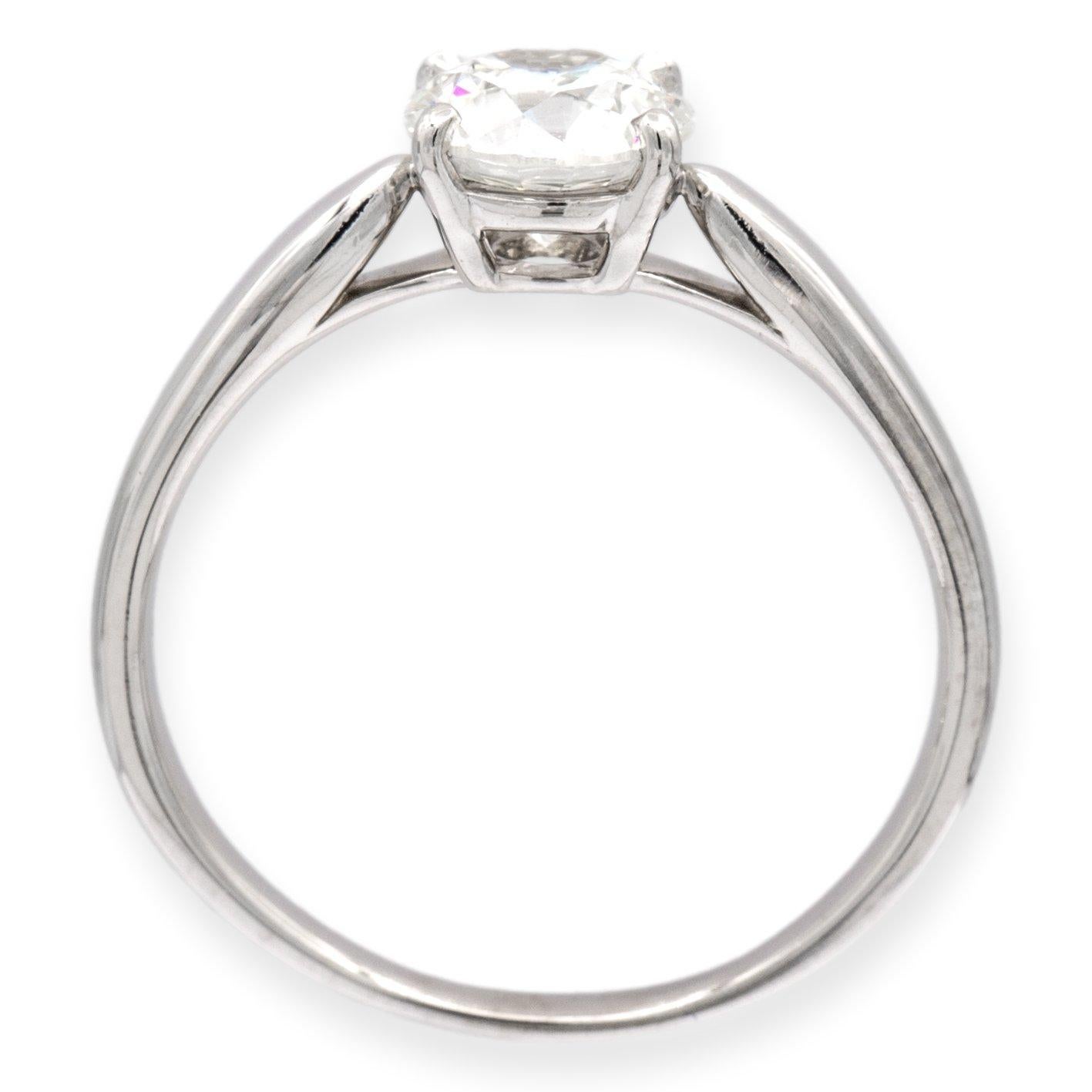 Donna Tiffany & Co. Anello di fidanzamento in platino con diamante rotondo Harmony 1,15ct. IVS2