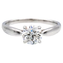 Tiffany & Co. Platinum Round Diamond Harmony Engagement Ring 1.15ct. IVS2