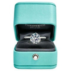 Tiffany & Co. Platinum Round Diamond Solitaire Engagement Ring