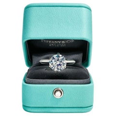 Tiffany & Co. Platinum Round Diamond Solitaire Engagement Ring