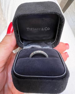 Tiffany & Co. Platinum Round Diamond Wedding Band, 1 Carat, Size 4.5