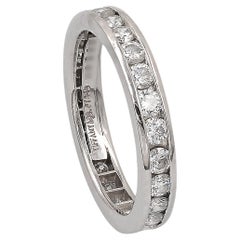 Tiffany & Co. Platinum Round Diamond Wedding Band, 1 Carat, Size 4.5