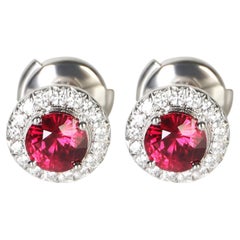 Tiffany & Co. Platinum Ruby and Diamond Soleste Earrings