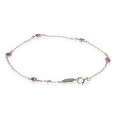 Tiffany & Co. Platinum Sapphire Elsa Peretti Color By The Yard Bracelet