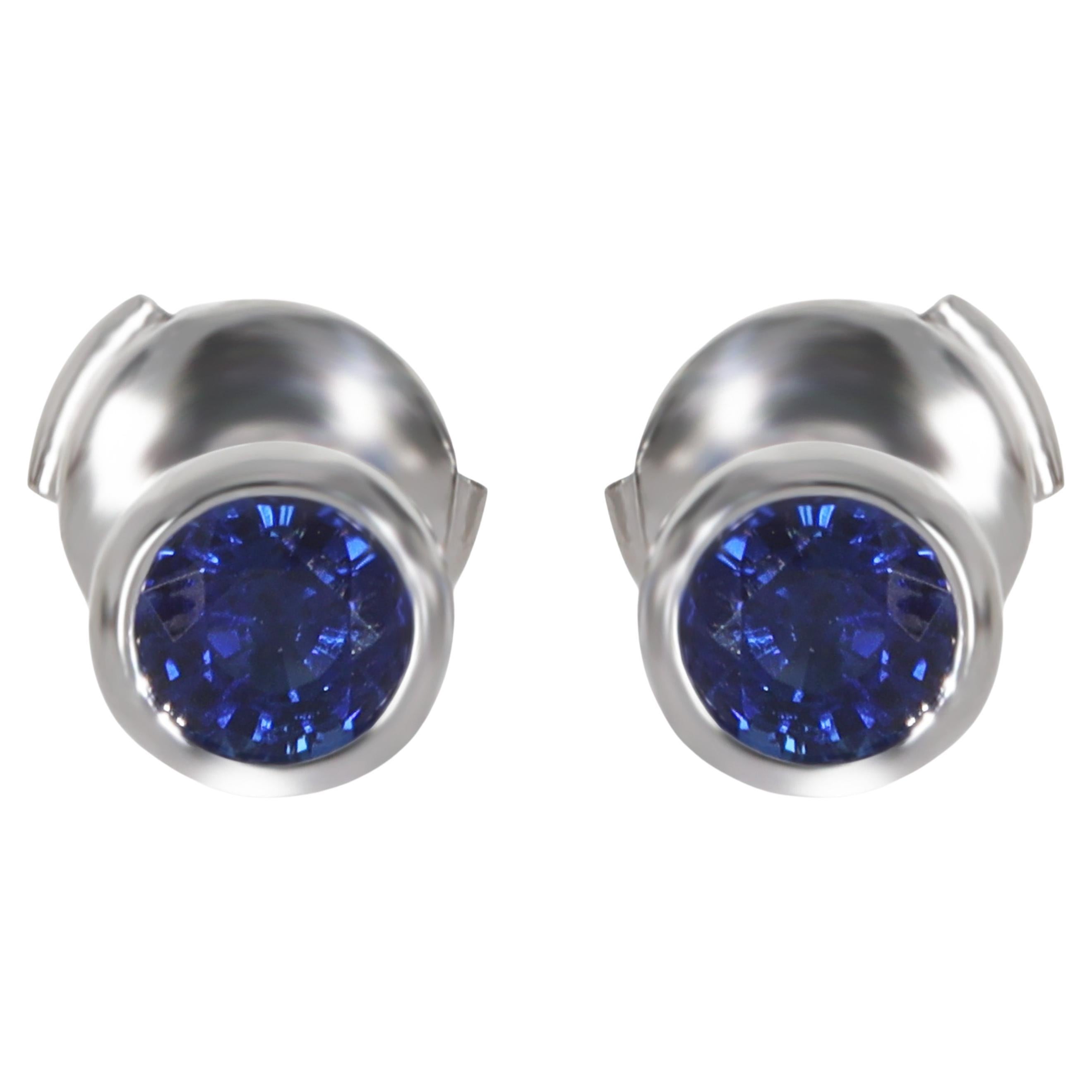 Tiffany 
Co. Pendientes Elsa Peretti Color By The Yard de zafiro platino