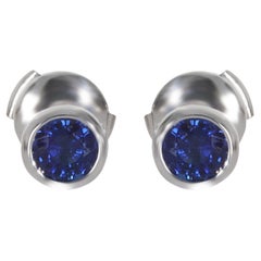 Tiffany & Co. Platinum Sapphire Elsa Peretti Color By The Yard Earrings