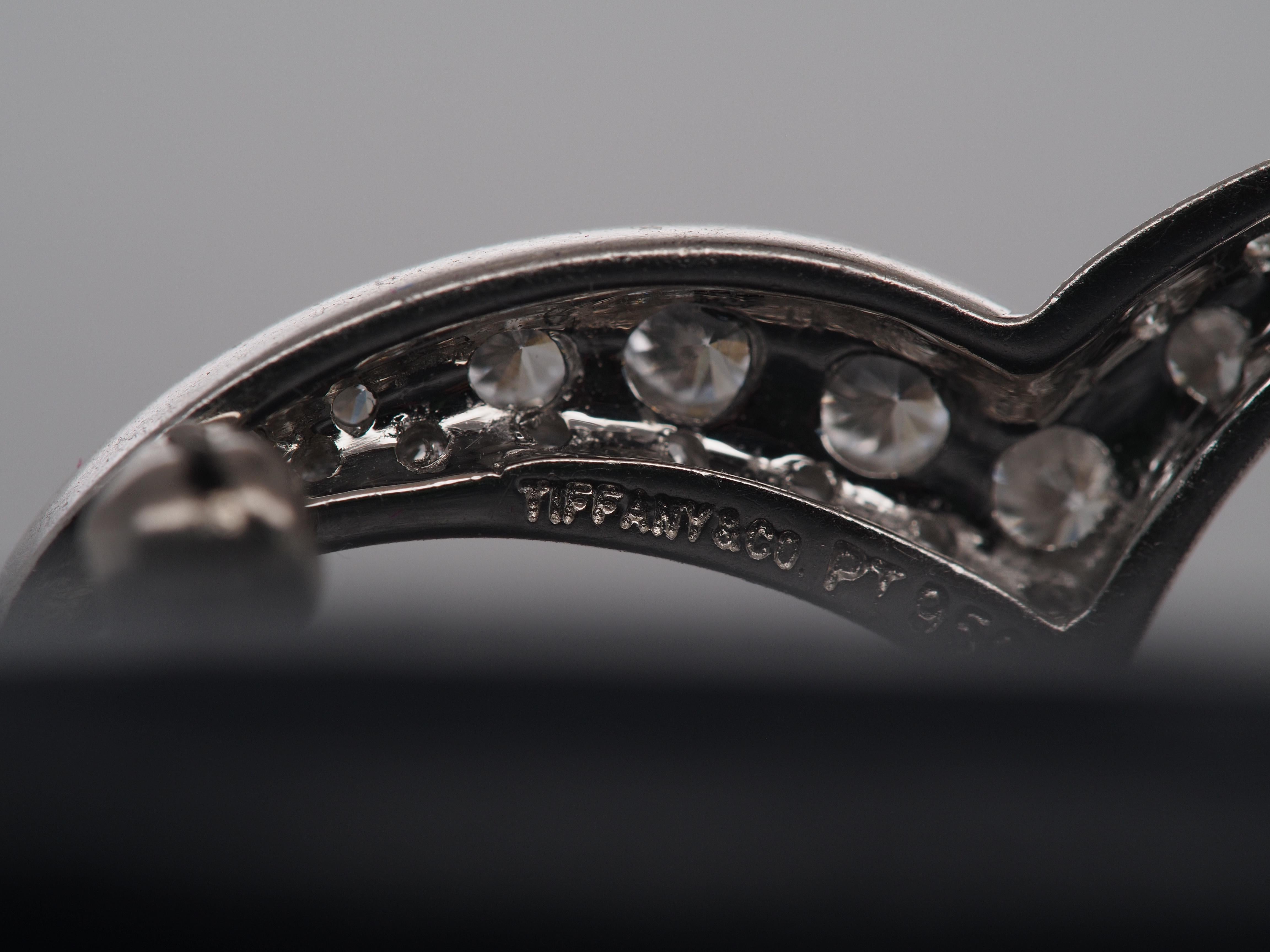 Tiffany & Co Broche mouette en platine et diamants Bon état - En vente à Atlanta, GA