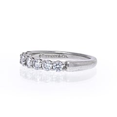 Tiffany & Co. Platinum Seven Stone Wedding Band