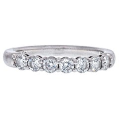 Tiffany & Co. Platinum Seven Stone Wedding Band