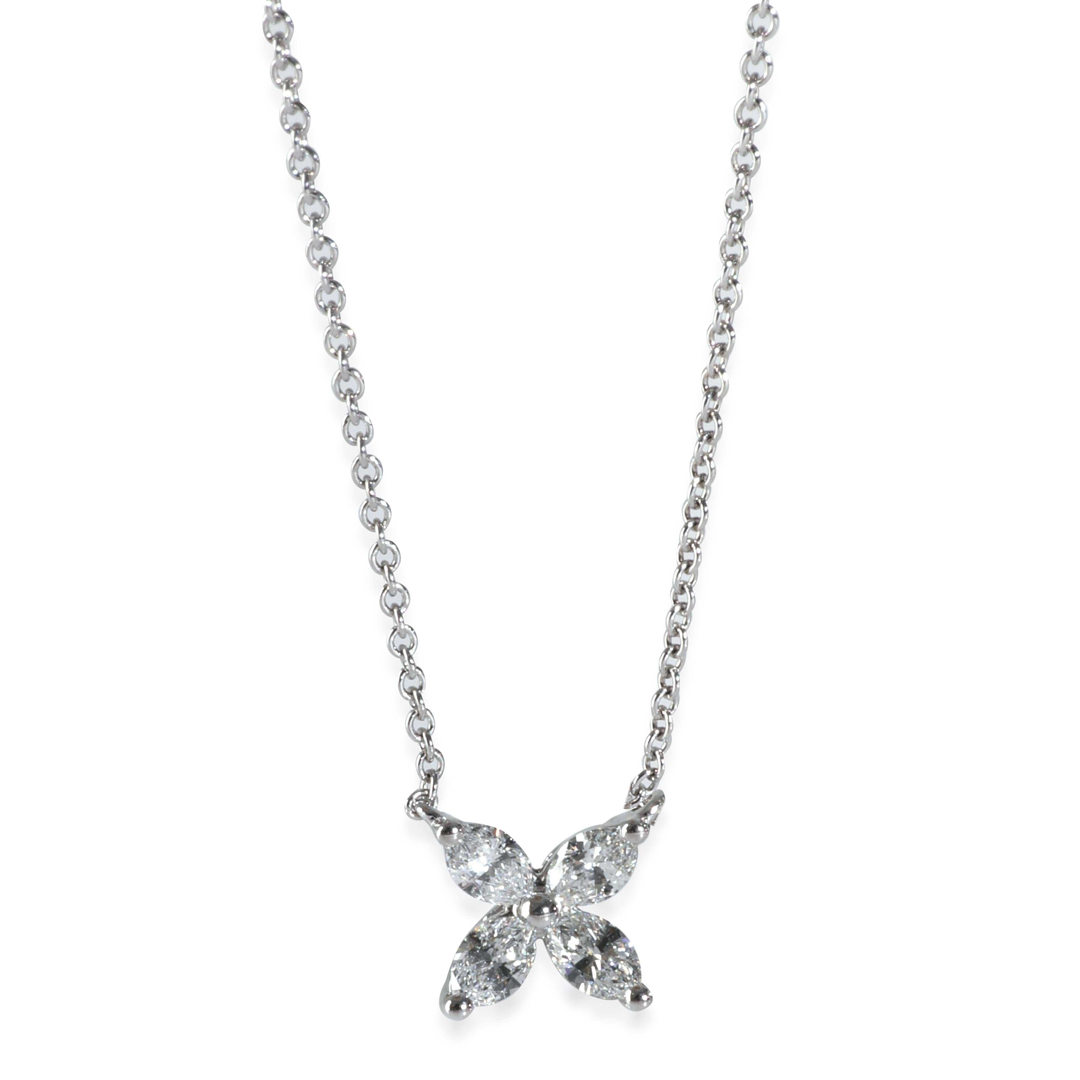 Tiffany & Co. Platinum Small Model Victoria Pendant in vendita 1