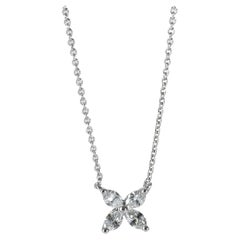 Tiffany & Co. Platinum Small Model Victoria Pendant