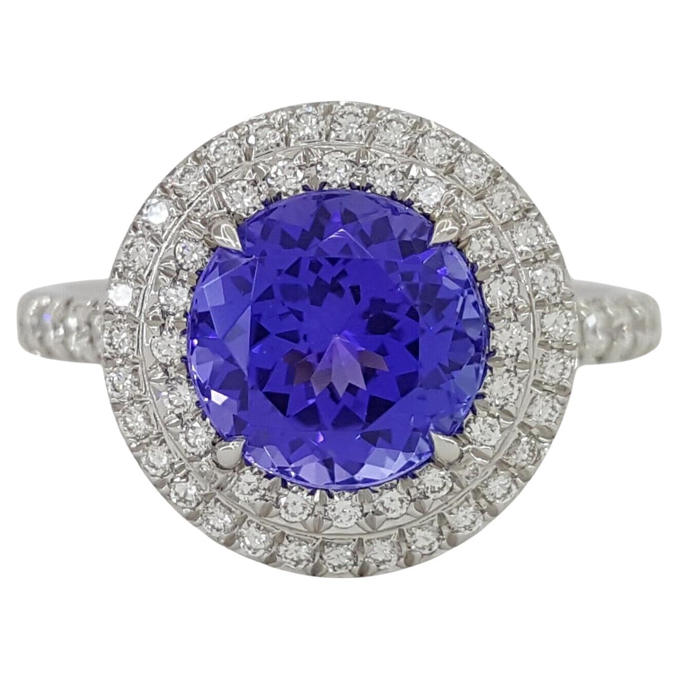 Tiffany & Co. Platinum Soleste 2.63 Carat Excellent Cut Diamond Ring For Sale