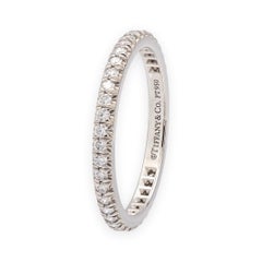 Tiffany & Co. Platinum Soleste Full Circle Diamond Eternity Band Size 5.5