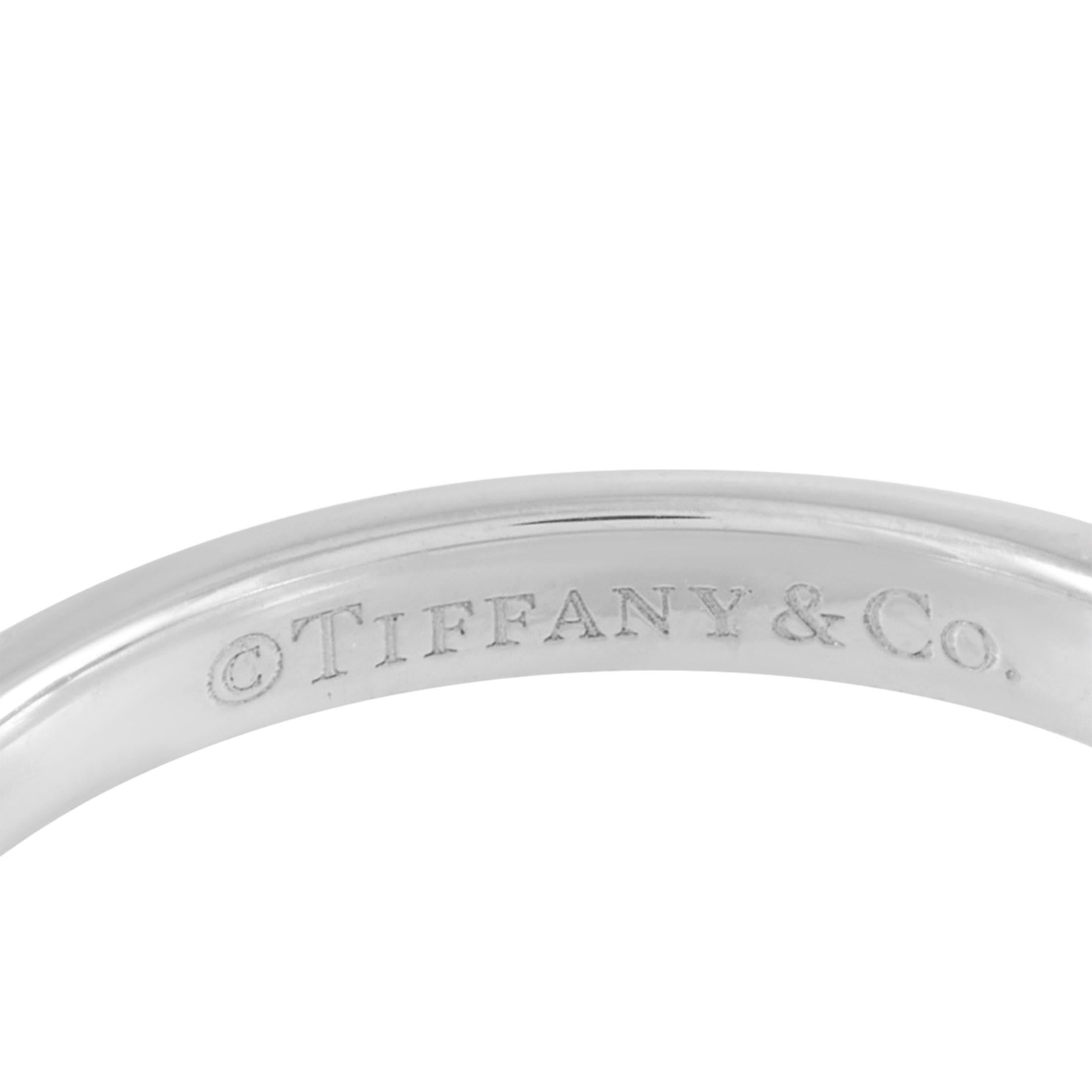 Women's Tiffany & Co. Platinum Solitaire 0.27 Carat Diamond Engagement Ring