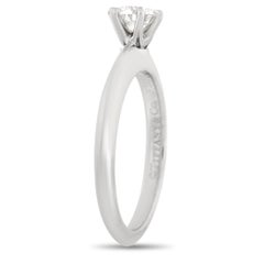 Tiffany & Co. Platinum Solitaire 0.34 Carat Diamond Engagement Ring