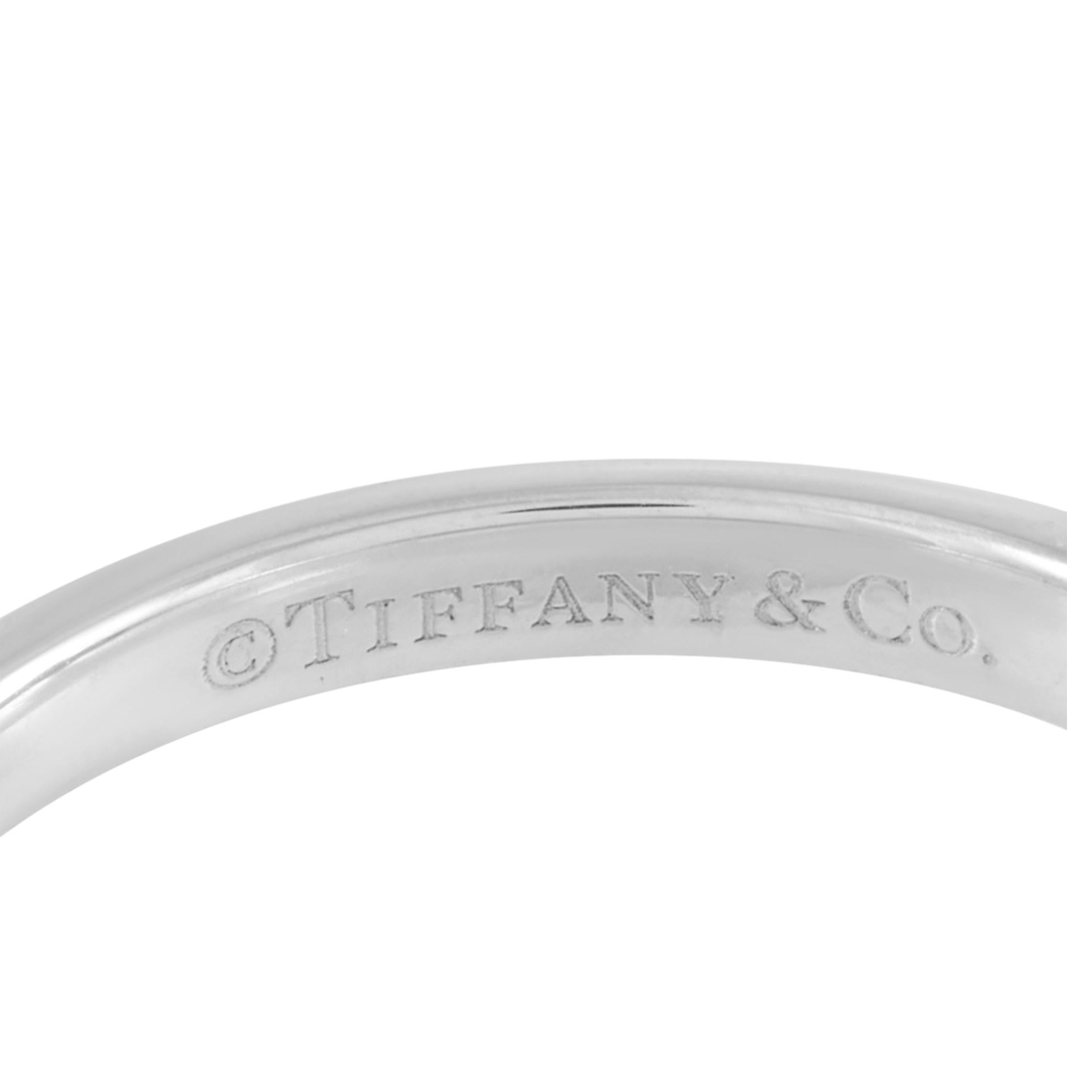 Women's Tiffany & Co. Platinum Solitaire 0.37 Carat Diamond Engagement Ring