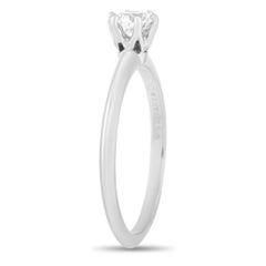 Tiffany & Co. Platinum Solitaire 0.43 Carat Diamond Engagement Ring