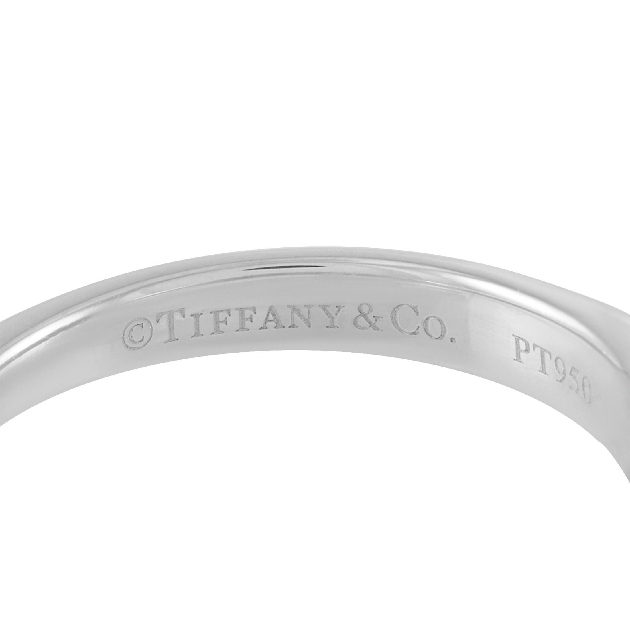 Women's Tiffany & Co. Platinum Solitaire 0.54 Carat Diamond Ring