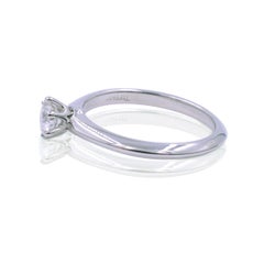 Tiffany & Co. Platin Solitär Diamant Verlobungsring für Damen 0,22 Karat