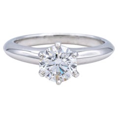 Tiffany & Co. Platinum Solitaire Diamond Engagement Ring 1.00 Ct FVS1