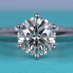 Tiffany & Co. Platinum Solitaire Diamond Engagement Ring