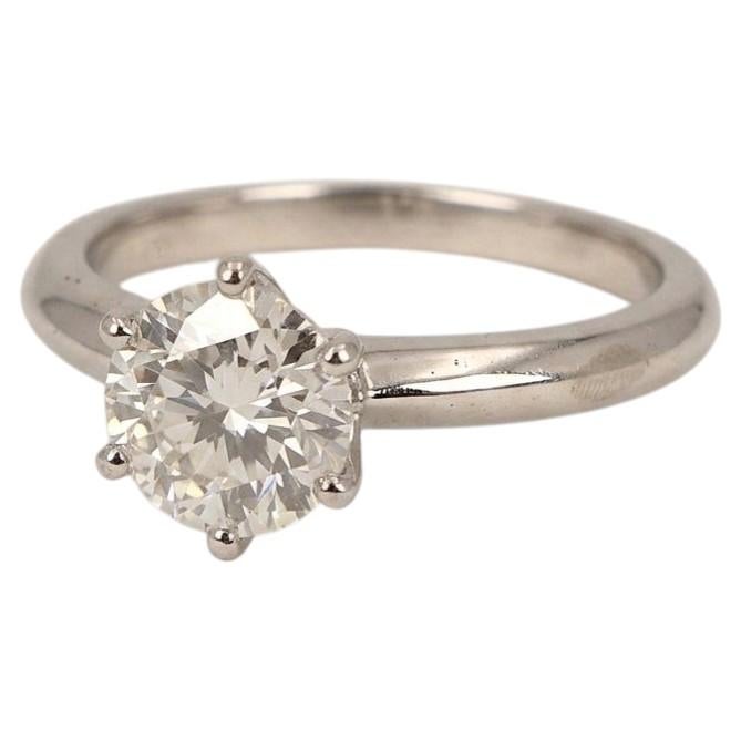 Tiffany & Co. Platinum Solitaire Diamond Engagement Ring