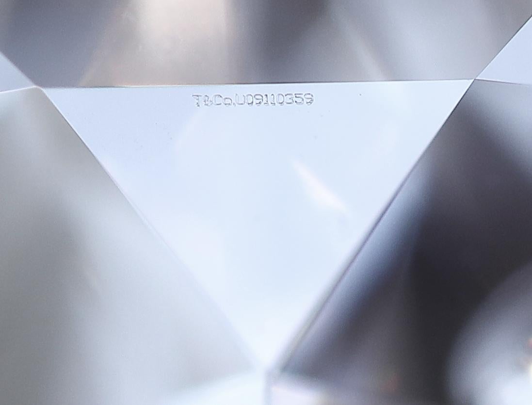 Tiffany & Co. Platinum Solitaire Round Diamond Engagement Ring 1.21 FVS1 3