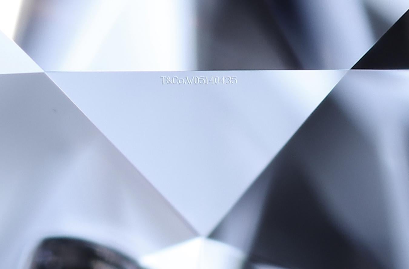 Tiffany & Co. Bague de fiançailles solitaire en platine avec diamant rond 1,31 carat G VVS2 en vente 5