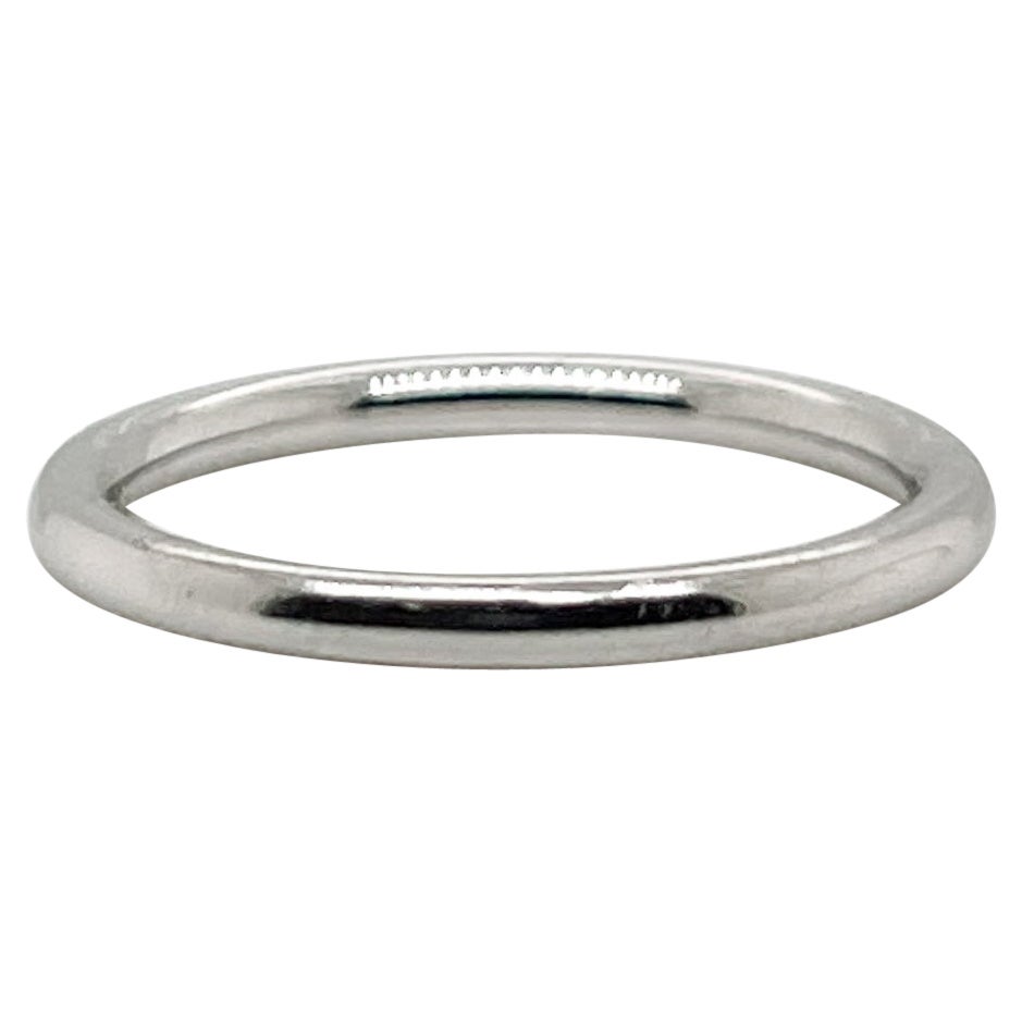 Tiffany & Co. Bague jonc empilable en platine