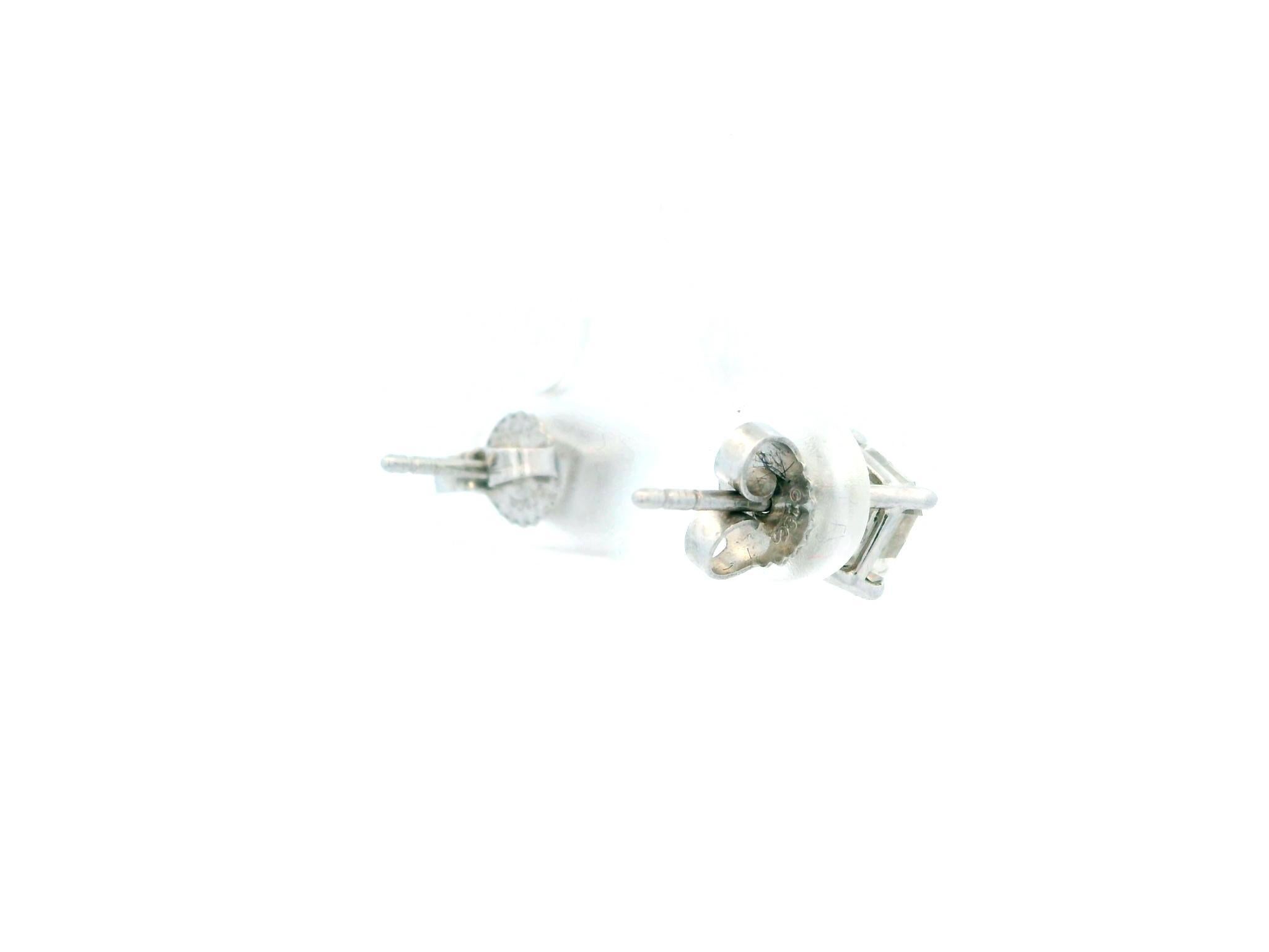 Tiffany & Co. Boucles d'oreilles en platine avec certificat GIA W/Box en vente 1
