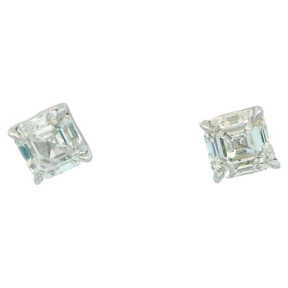 Tiffany & Co. Boucles d'oreilles en platine avec certificat GIA W/Box en vente