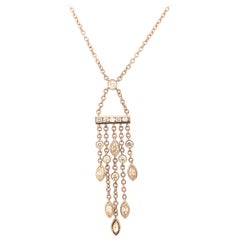 Tiffany & Co. Platinum Swing Pendant and Diamond