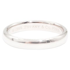 Tiffany & Co. Platinum Tiffany Classic Wedding Band Ring